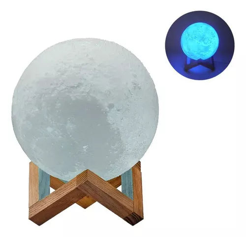 Lampara Decorativa Luna 3d Parlante