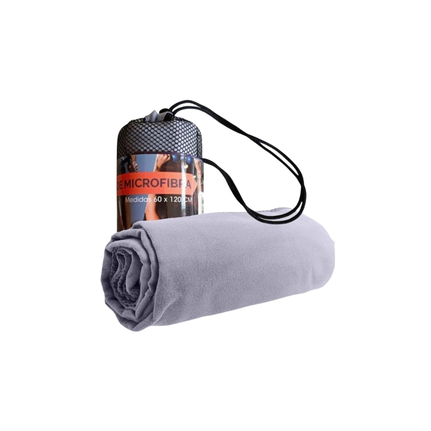TOALLA MICROFIBRA SUEDE GRIS