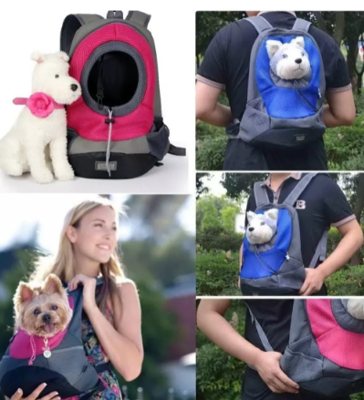 Mochila tipo canguro para mascotas