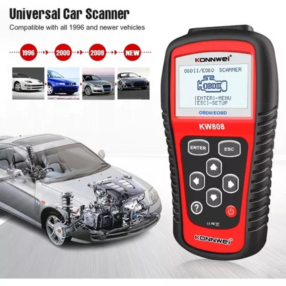 Escaner Konnwei OBD2 vehiculo auto