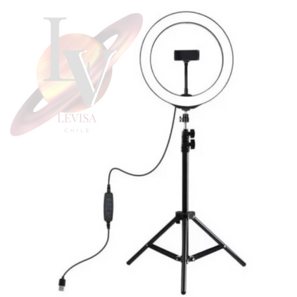 Aro de Luz LED 26 cm Trípode 2.1 M